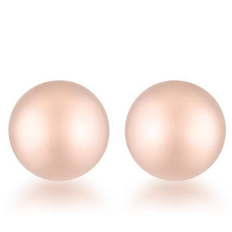 Julia Rose Gold Sphere Stud Earrings