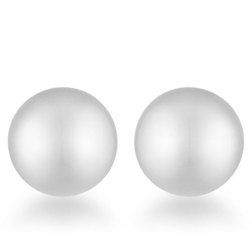 Julie Rhodium Sphere Stud Earrings