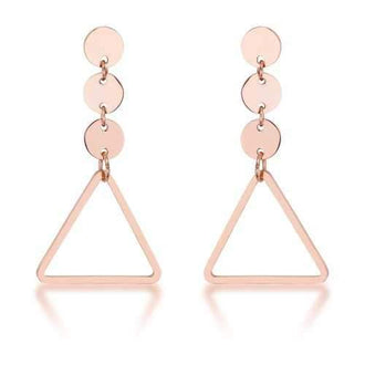 Trendy Triangle Stainless Steel Drop Earrings