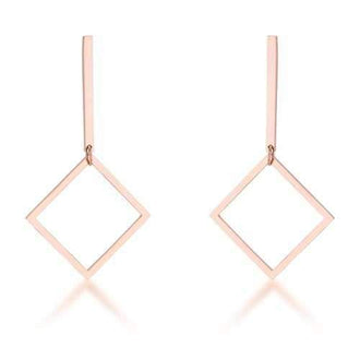 Trendy Geometric Stainless Steel Drop Earrings