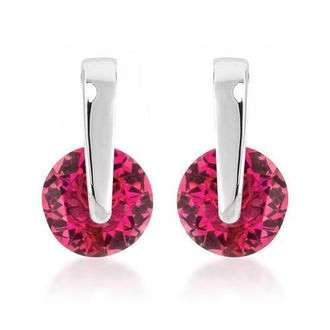 Red CZ Elegance Earrings