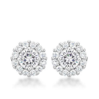 Bella Bridal Earrings in Clear