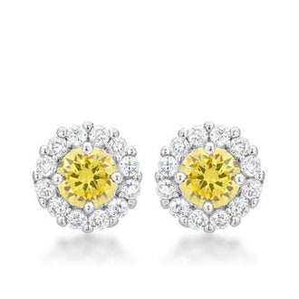 Bella Bridal Earrings in Yellow