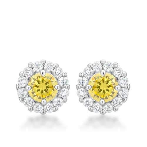 Bella Bridal Earrings in Yellow