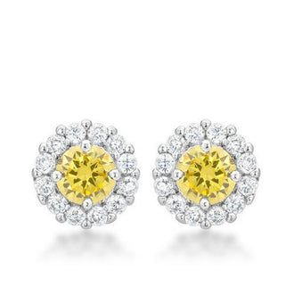 Bella Bridal Earrings in Yellow