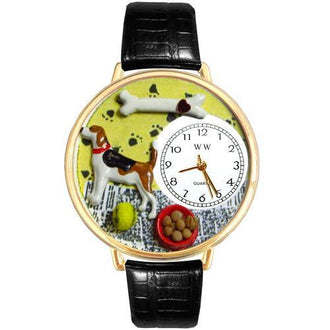 Beagle Watch in Gold (Large)