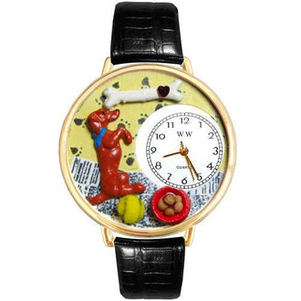 Begging Dog Watch in Gold (Large)