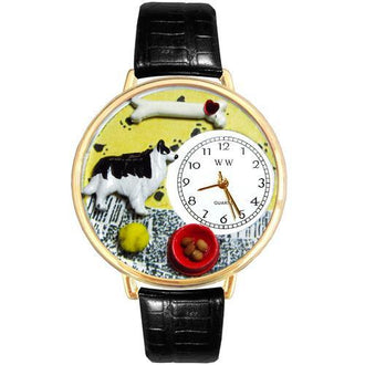 Border Collie Watch in Gold (Large)