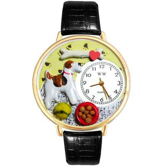 Fox Terrier Watch in Gold (Large)