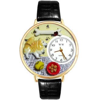 Pomeranian Watch in Gold (Large)