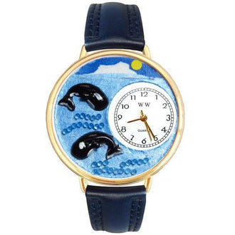 Whales Watch in Gold (Large)