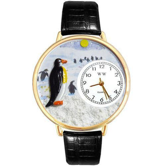 Penguin Watch in Gold (Large)