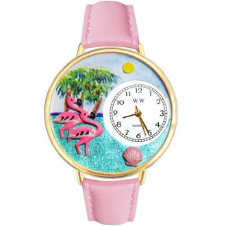 Flamingo Watch in Gold (Large)