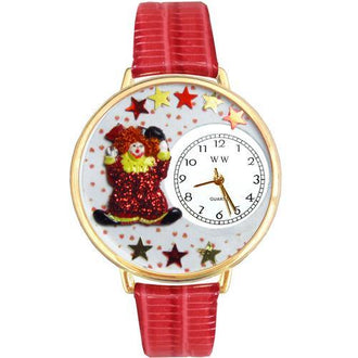 Red Star Clown Watch in Gold (Large)