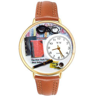 Book Lover Watch in Gold (Large)