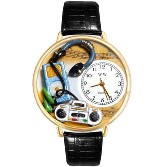 Music Lover Watch in Gold (Large)