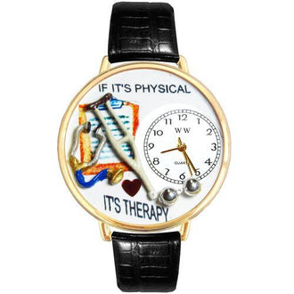 Physical Therapist Watch in Gold (Large)