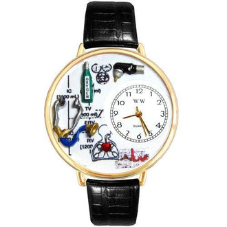 Respiratory Therapist Watch in Gold (Large)