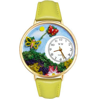 Butterflies Watch in Gold (Large)