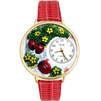 Ladybugs Watch in Gold (Large)