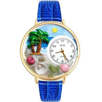 Palm Tree Watch in Gold (Large)