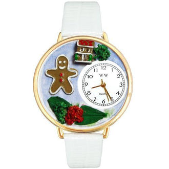 Christmas Gingerbread Watch in Gold (Large)