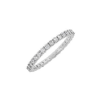 Diamond Eternity Bangle : 14K White Gold 10.00 CT Diamonds