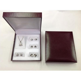 Five Piece Set in Gift Box Rhodium