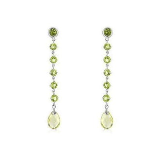 Gold Quartz Briolette Earrings