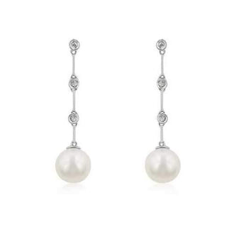 Pearl Diamond Drops in Set