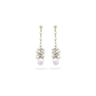Yellow Gold Pearl Drops