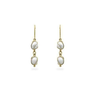 Yellow Gold Pearl Drops