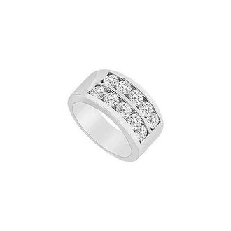 Diamond Row Ring : 14K White Gold - 2.00 CT Diamonds