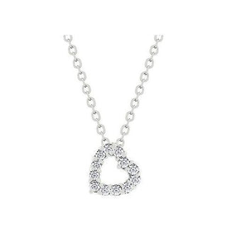 Cz Heart Silhouette Pendant (pack of 1 EA)