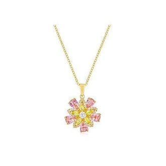 Goldtone Multi-floral Pendant (pack of 1 ea)