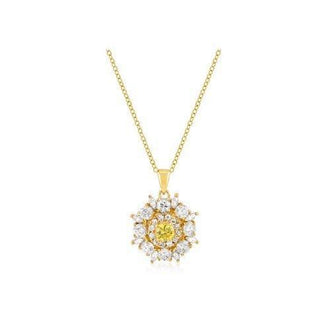 Goldtone Cz Circle Pendant (pack of 1 ea)