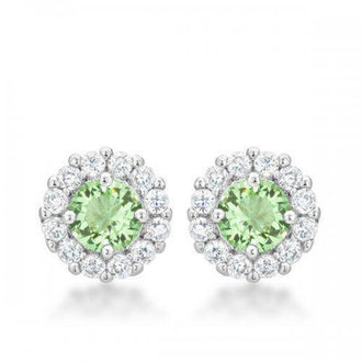 Bella Bridal Earrings In Peridot (pack of 1 ea)