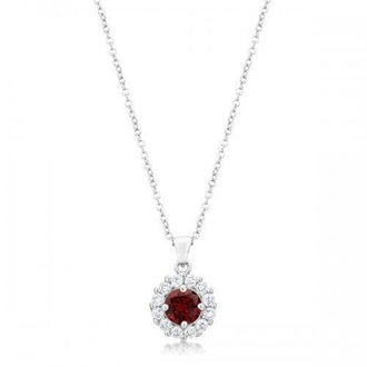 Bella Bridal Pendant In Garnet Red (pack of 1 ea)