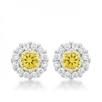 Bella Bridal Earrings In Yellow (pack of 1 ea)