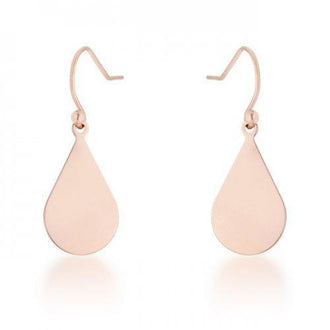 Karla Rose Gold Stainless Steel Teardrop Earrings (pack of 1 ea)