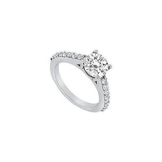 Diamond Engagement Ring : Platinum - 1.00 CT Diamonds