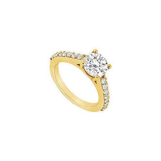 Diamond Engagement Ring : 14K Yellow Gold - 1.00 CT Diamonds