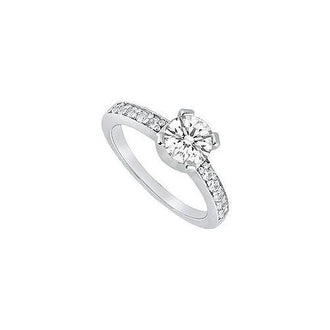 Diamond Engagement Ring : Platinum - 0.66 CT Diamonds