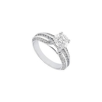 Diamond Engagement Ring : Platinum - 1.25 CT Diamonds