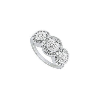 Diamond Engagement Ring : Platinum - 0.66 CT Diamonds