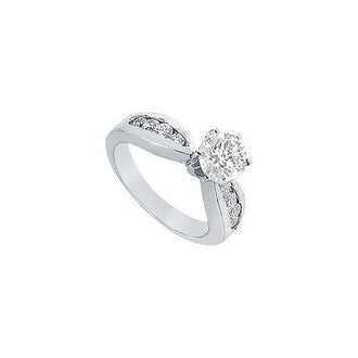 Diamond Engagement Ring : Platinum - 1.00 CT Diamonds