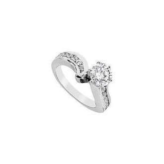 Diamond Engagement Ring : 14K White Gold - 1.00 CT Diamonds