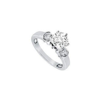 Diamond Engagement Ring : Platinum - 0.50 CT Diamonds