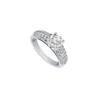 Diamond Engagement Ring : Platinum - 1.25 CT Diamonds