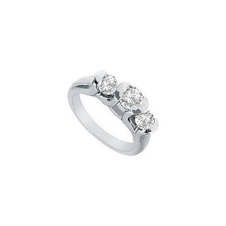 Diamond Engagement Ring : Platinum - 1.00 CT Diamonds